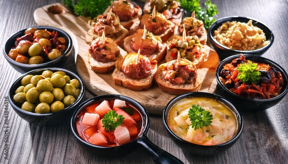 tapas from spain mix of most popular