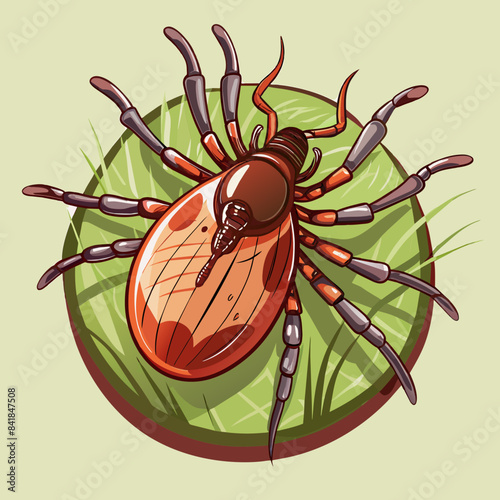 mite vector illustration