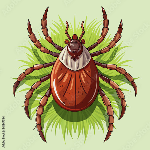 mite vector illustration