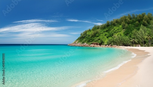 beach and sea clear water of holiday relax summer