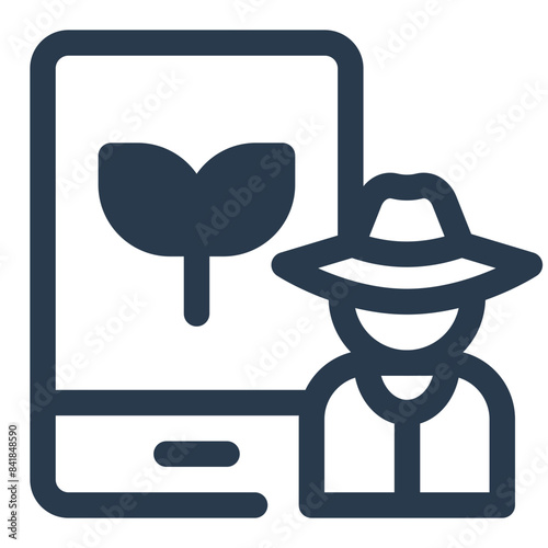 Farm Management App Development Vector Icon Illustration