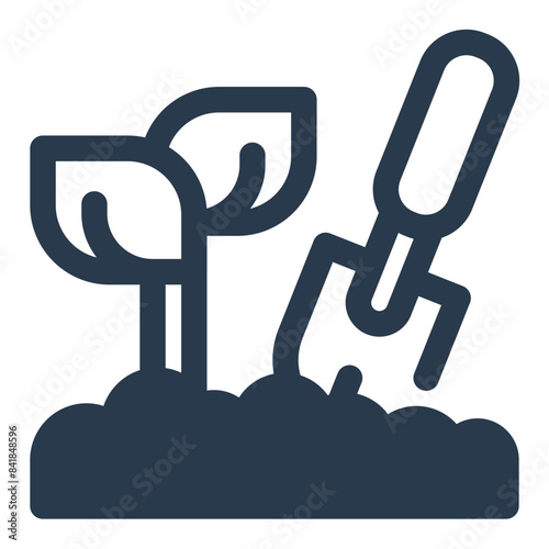 Modern Farming Methods Vector Icon Illustration