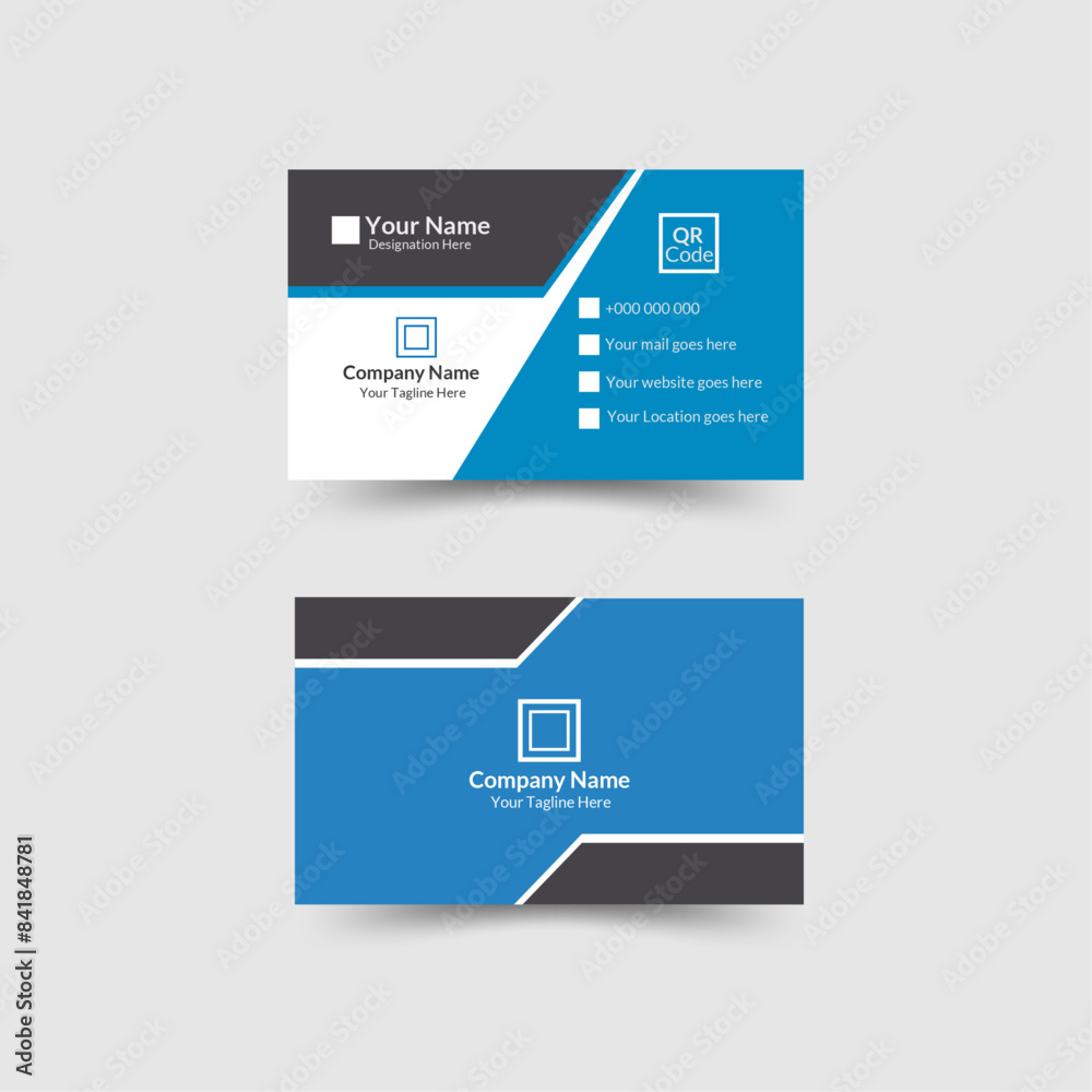 creative modern Double-sided and Vector illustration Clean Business Card Template. creative modern Double-sided and Vector illustration Clean Business Card Template.