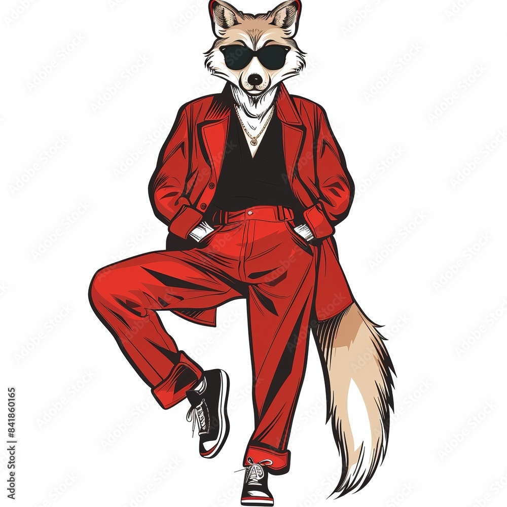 Fototapeta premium Wolve Y2K Fashion