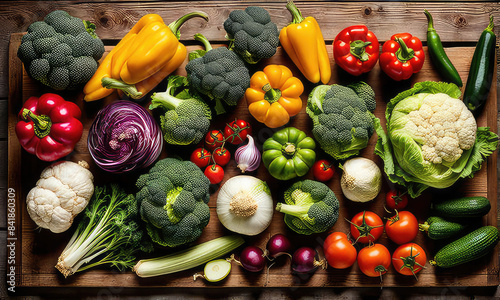 variety of vegetables on a wooden table