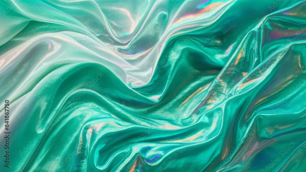 a turquoise background texture with an iridescent effect, incorporating a holographic backdrop. The gradient blend bright and dreamy turquoise tones a turquoise background texture with an iridescent effect, incorporating a holographic backdrop. The gradient blend bright and dreamy turquoise tones
