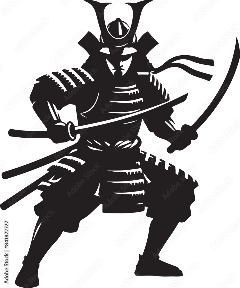 samurai race silhouette black color and no shadow . white color background samurai race silhouette black color and no shadow . white color background