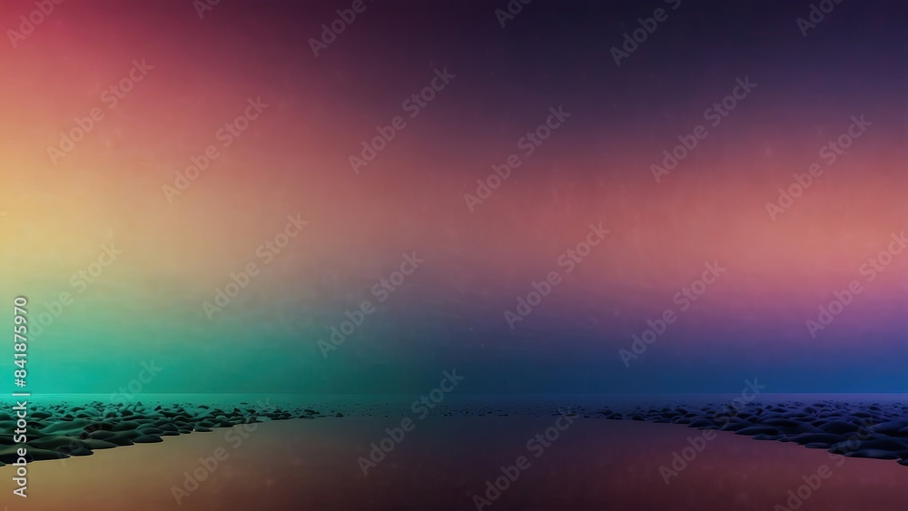 Obraz premium 3D Abstract Futuristic Various Shapes with Beautiful Gradation Colors Background