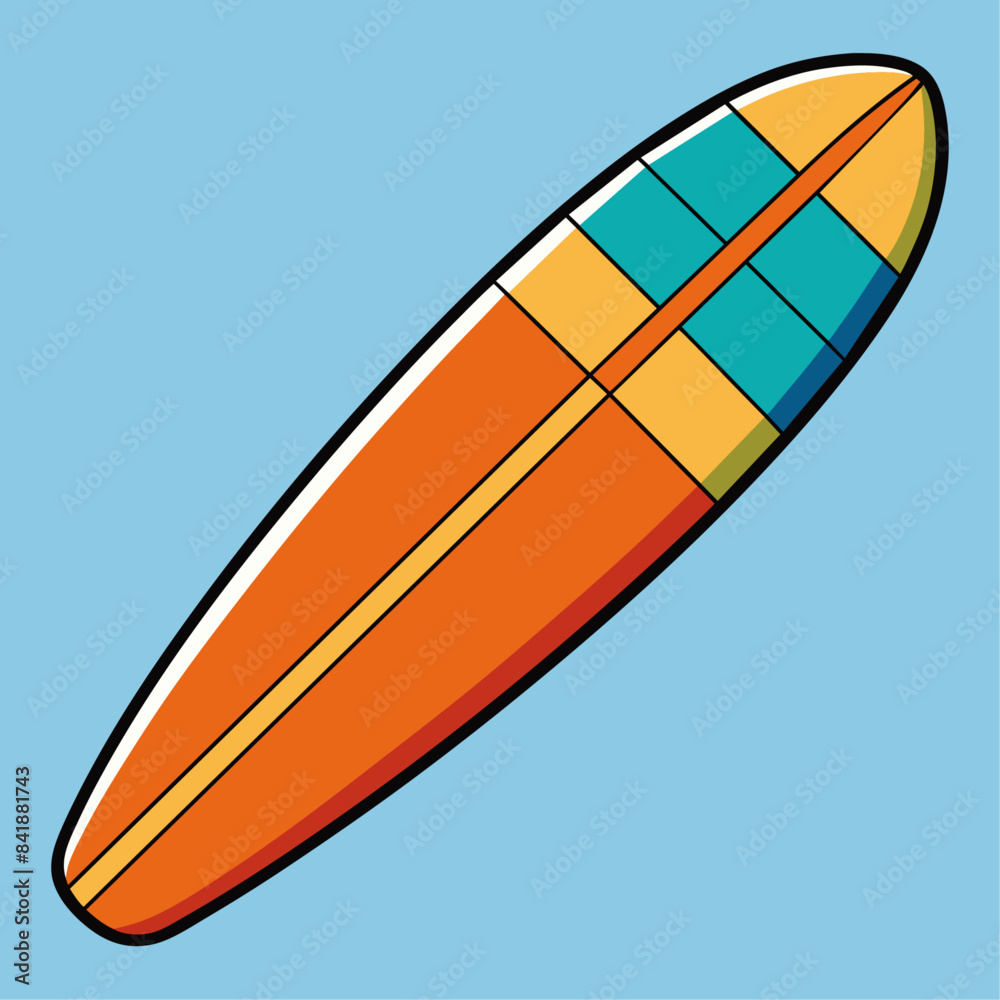 Surfboard cartoon vector clipart Illustration Surfboard cartoon vector clipart Illustration