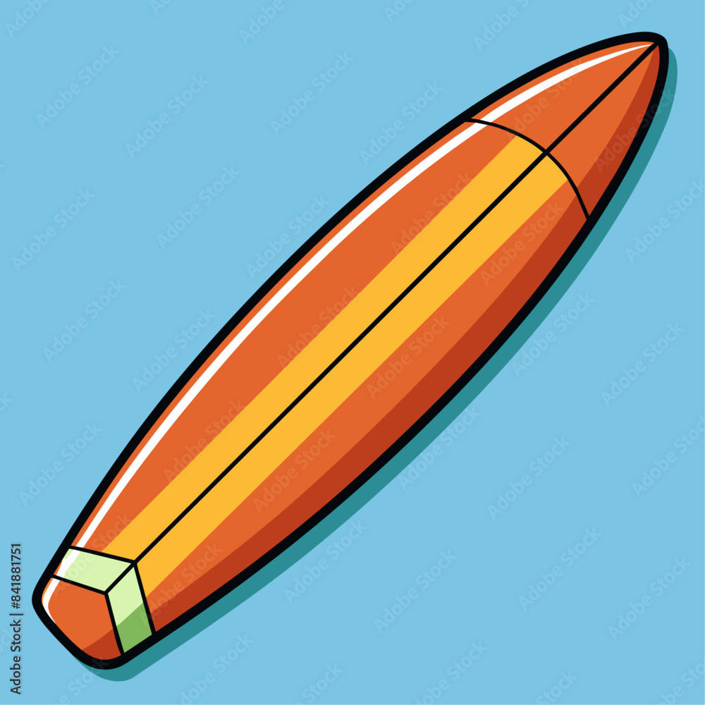 Surfboard cartoon vector clipart Illustration Surfboard cartoon vector clipart Illustration