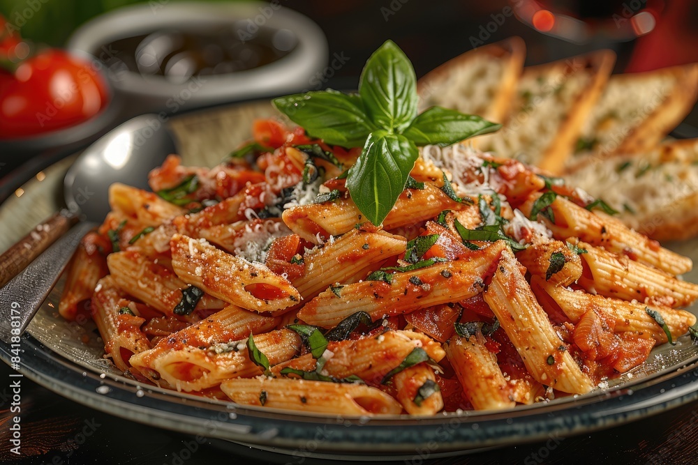 A plate of pasta food professional advertising food photography A plate of pasta food professional advertising food photography