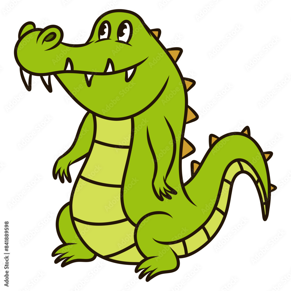 Fototapeta premium crocodile animal cute cartoon
