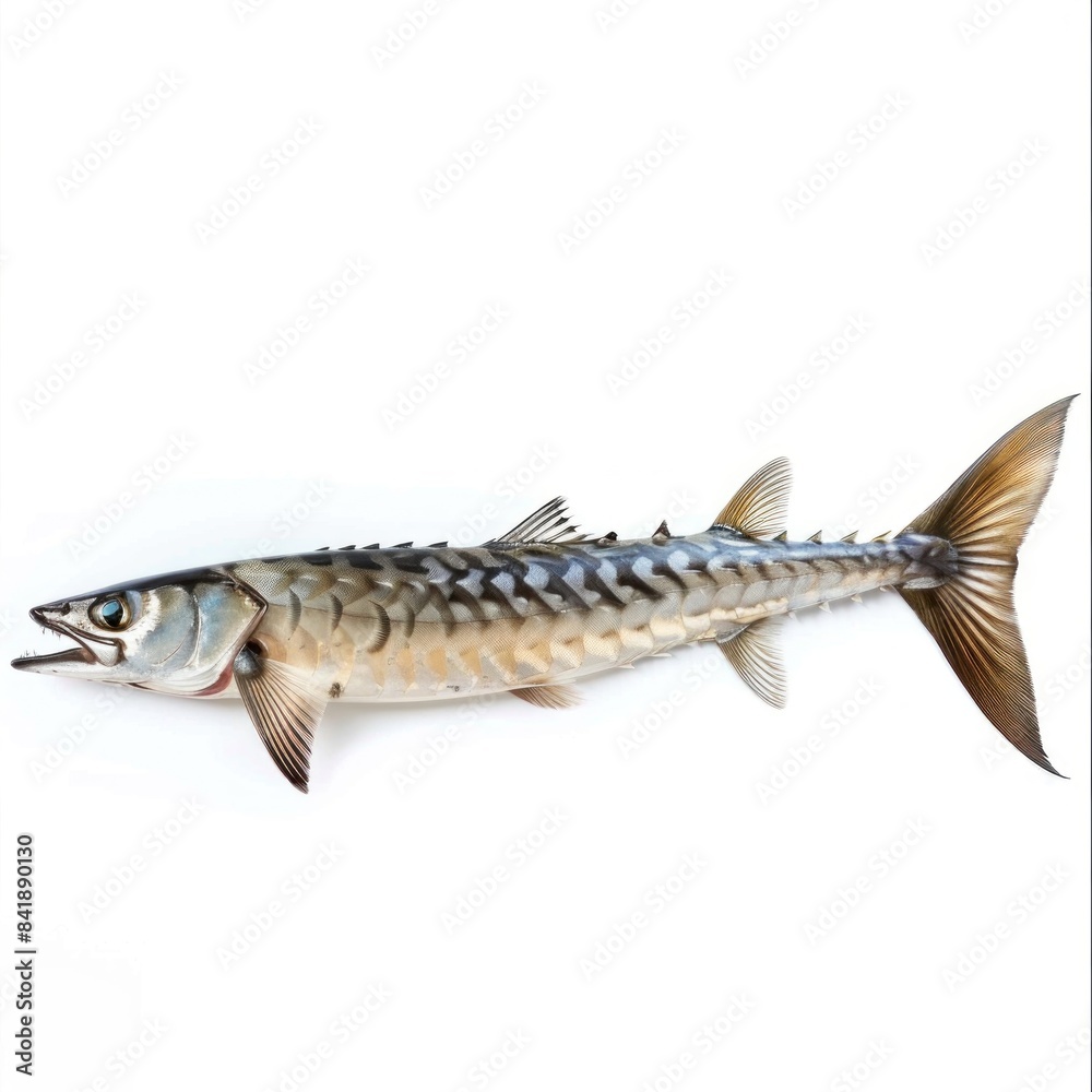 Barracuda isolated on white background 