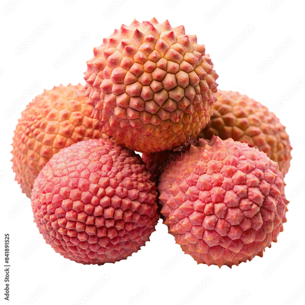 lychee isolated on transparent background.
