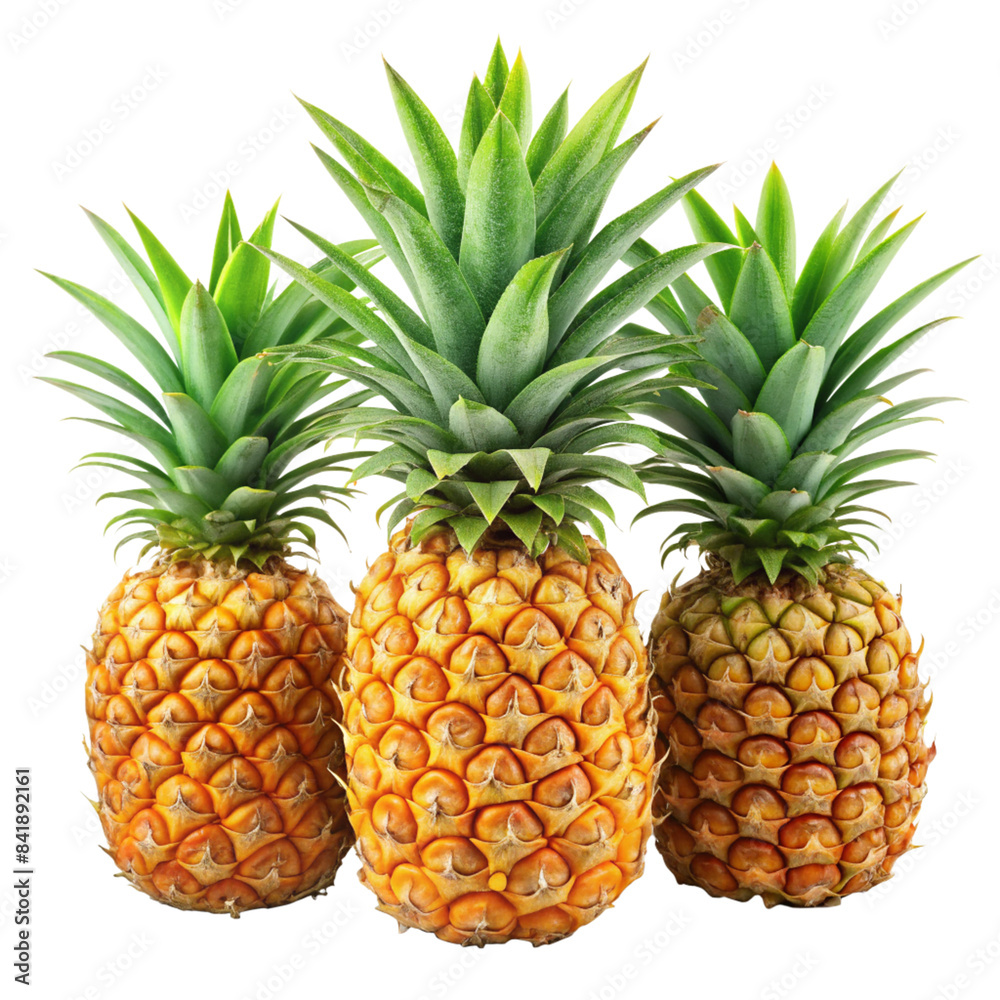 Obraz premium pineapple isolated on transparent background.