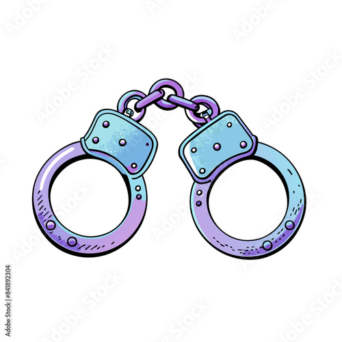 Handcuffs. icon on white background