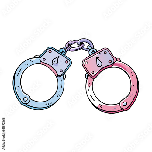 Handcuffs. icon on white background