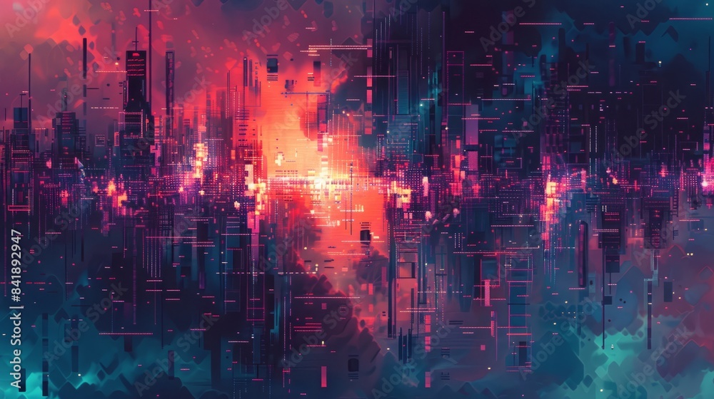abstract pixel art background abstract pixel art background