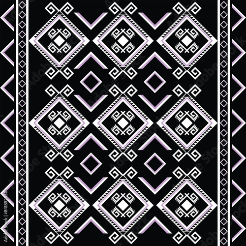 Wallpaper Mural Geometric ethnic oriental seamless pattern pattern, seamless, texture, wallpaper, design, decoration, ornament, vector, art, geometric, illustration, fabric, metal, vintage, old, antique, architecture Torontodigital.ca