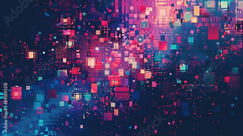 abstract pixel art background 