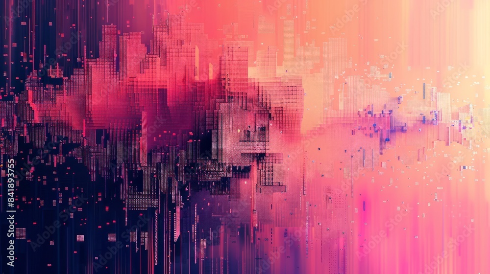 Naklejka premium abstract pixel art background