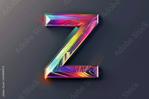 A stylized representation of the letter Z composed of colorful lines