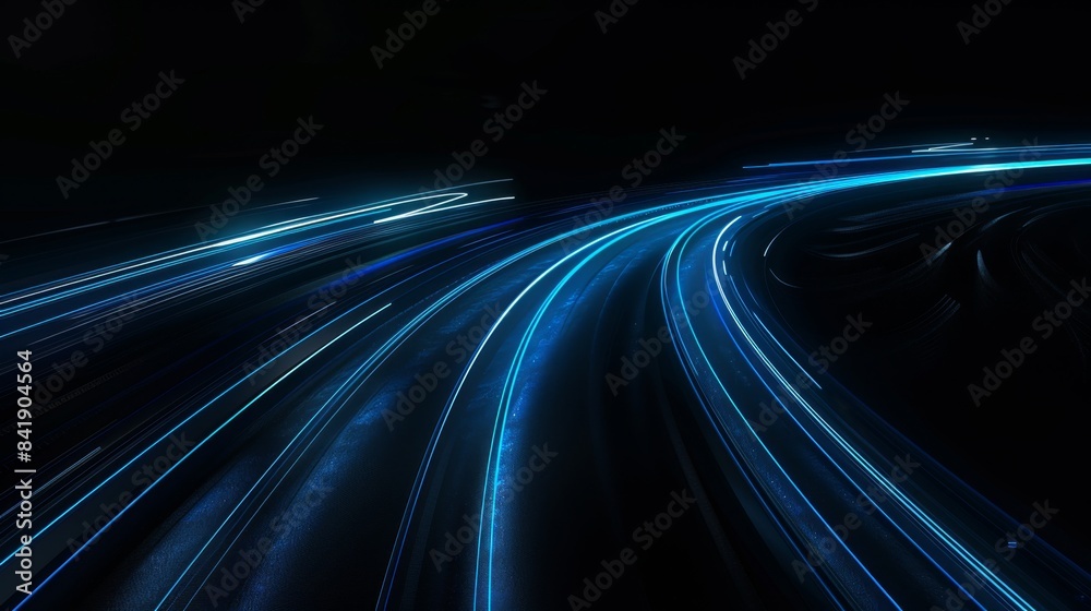 Abstract High-Speed Light Trails - Generative AI Abstract High-Speed Light Trails - Generative AI