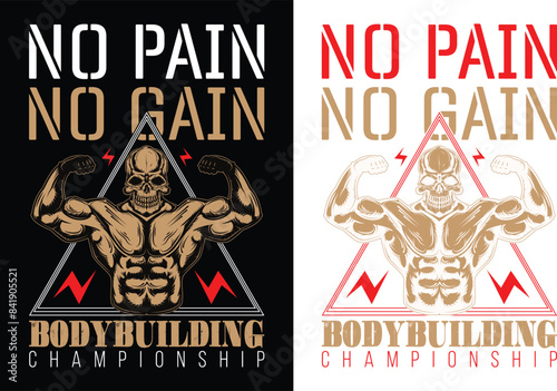 Bodybuilding t-shirt design