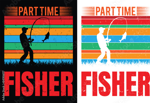 Fishing t-shirt design