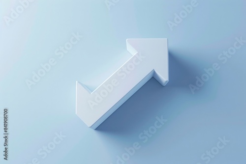 Free Download An upward-pointing white arrow set against a blue background, suitable for use in infographics, presentations, or social media posts - GFXLoad