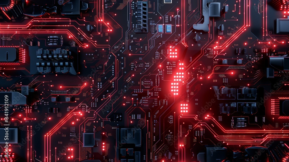Obraz premium Abstract computer circuit board background