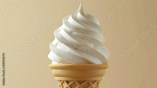 Assortment of Soft Serve Ice Cream Cone

Description: A collection of soft serve ice cream cones featuring smooth, creamy swirls on waffle cones against a pastel background.