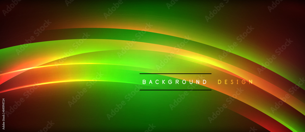 Neon glowing circle rays, light round lines in the dark, planet style neon wave lines. Energetic electric concept design for wallpaper, banner, background Neon glowing circle rays, light round lines in the dark, planet style neon wave lines. Energetic electric concept design for wallpaper, banner, background