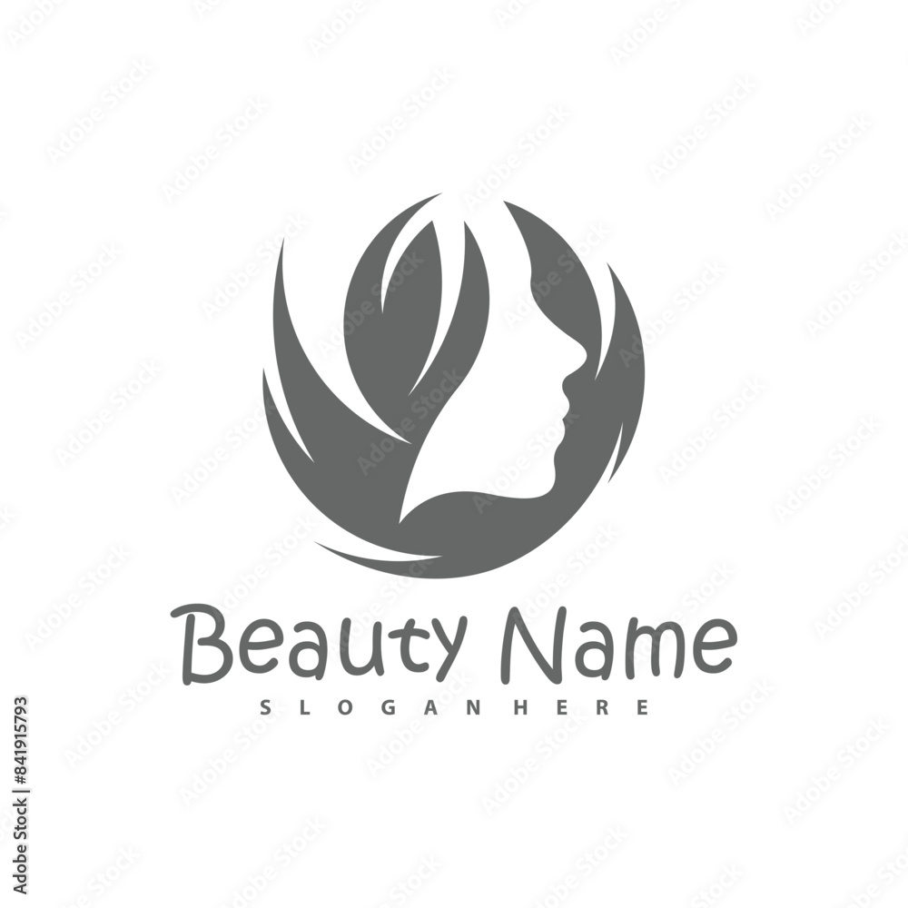 Vector logo design for beauty salon, hair salon, cosmetic Vector logo design for beauty salon, hair salon, cosmetic