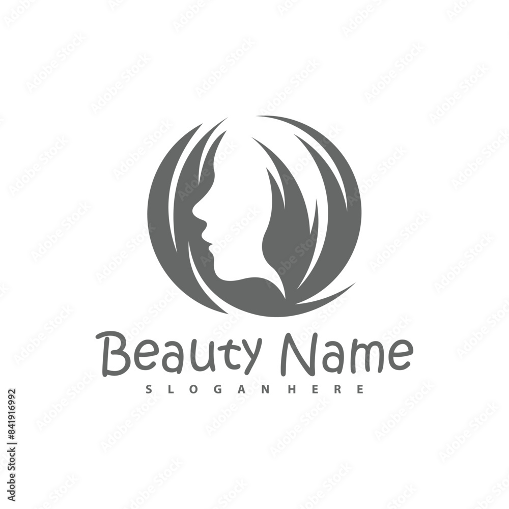 Vector logo design for beauty salon, hair salon, cosmetic Vector logo design for beauty salon, hair salon, cosmetic