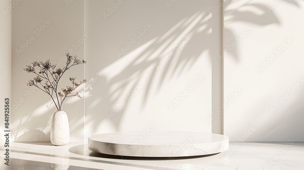 Round podium boho mockup Round podium boho mockup