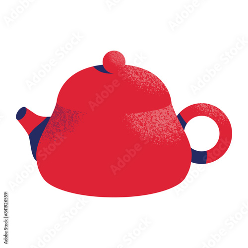 Oriental tea ceremony attributes set. Cups, teapot, table, tray. Green, pu erh, oolong. Japanese and chinese traditions. Flat vector illustration isolated on background