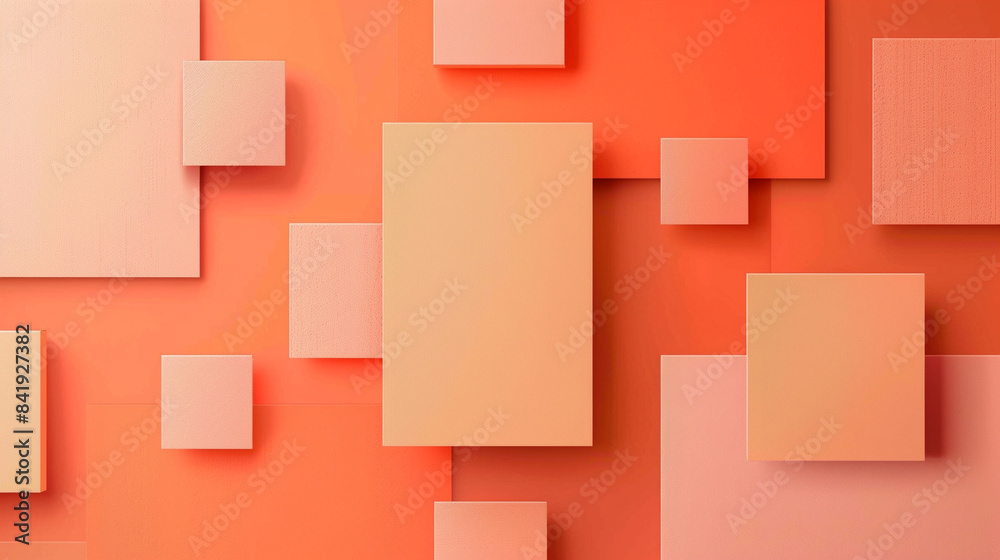 Orange and Peach square shape background presentation design Orange and Peach square shape background presentation design