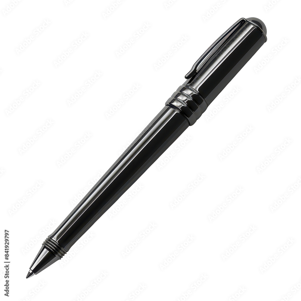Detailed 3D Realistic Ballpoint Pen with Transparent Background - Front View Detailed 3D Realistic Ballpoint Pen with Transparent Background - Front View