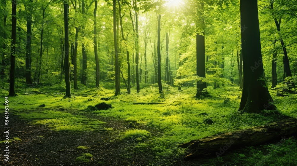 Obraz premium morning in the forest