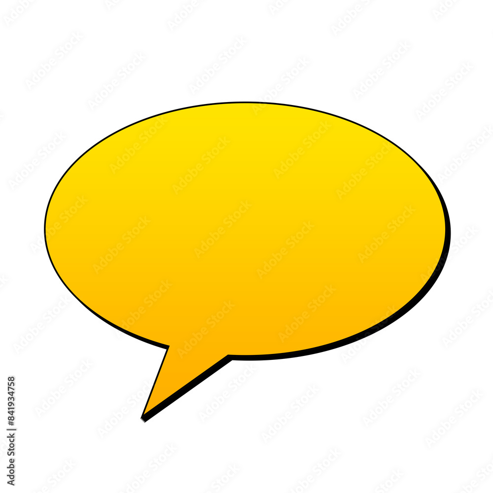 Yellow Speech Bubble Label Banner Design Yellow Speech Bubble Label Banner Design