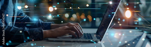 Data science business intelligence laptop and technology