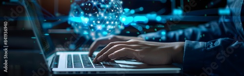 Data science business intelligence laptop and technology