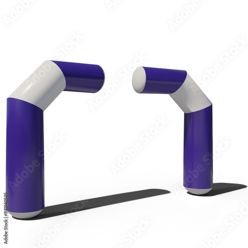 Flexible advertising arch (blue) (png)