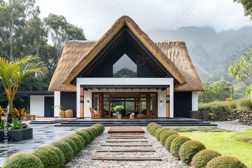  A traditional Maori meeting house photo