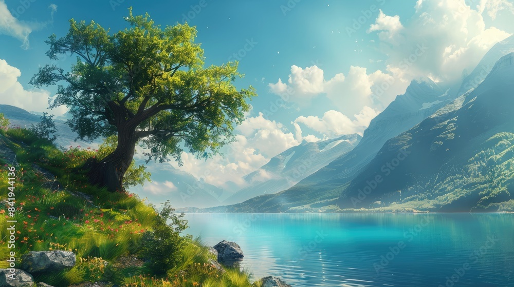 Scenic nature vista and its fresh atmosphere