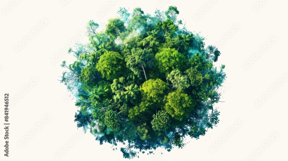 Obraz premium A lush green planet