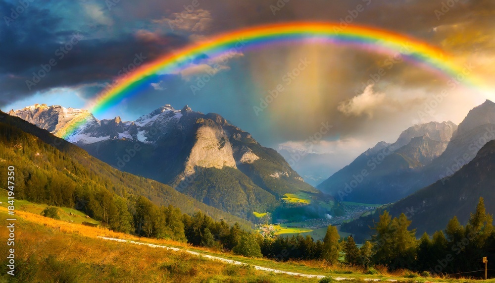 rainbow over the mountains rainbow over the mountains