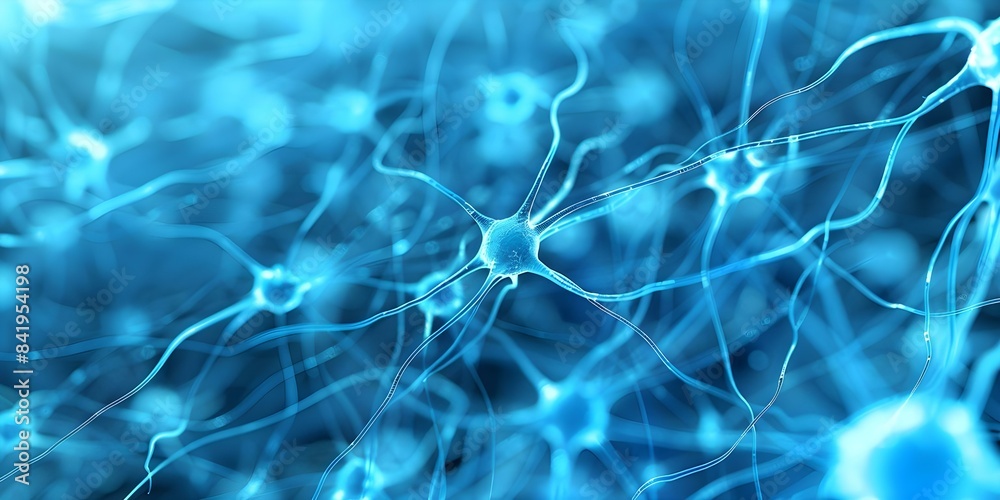 Explore 3D microscopic view of nerve cells in mesmerizing journey through neurons. Concept Microscopic Imaging, Nerve Cells, 3D Visualization, Neuron Anatomy, Scientific Visualization Explore 3D microscopic view of nerve cells in mesmerizing journey through neurons. Concept Microscopic Imaging, Nerve Cells, 3D Visualization, Neuron Anatomy, Scientific Visualization