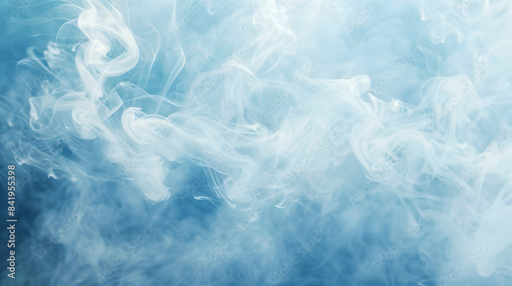 A gentle breeze of smoke in sky blue and white. flowing smoothly across the scene like a clear. calm day. 8k. full ultra hd A gentle breeze of smoke in sky blue and white. flowing smoothly across the scene like a clear. calm day. 8k. full ultra hd